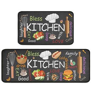 Two-piece Set of Kitchen Doormats Combination