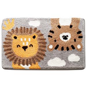 Embroidered Cartoon Lion Bath Mat