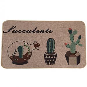 Plant Linen Floor Mat 