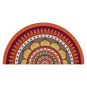 Semicircle Floral Doormat 