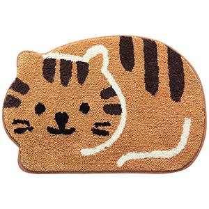 Cartoon cat entrance shoe-changing floor mat 