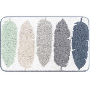 Gradient Feather Plush Floor Mat