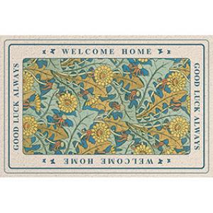 Flower Printed PVC Coil Door Mat for Home