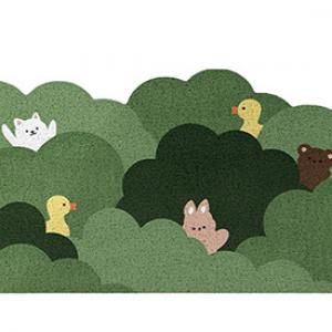 Forest Printed PVC Roll Door Mat 