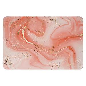 Marble Print Bath Mat Stone Surface 