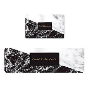 Grey White Floor Mat