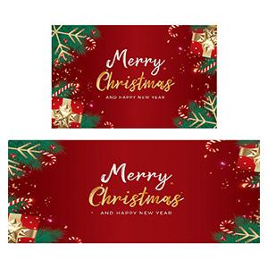 Christmas Waterproof Kitchen Floor Mat  